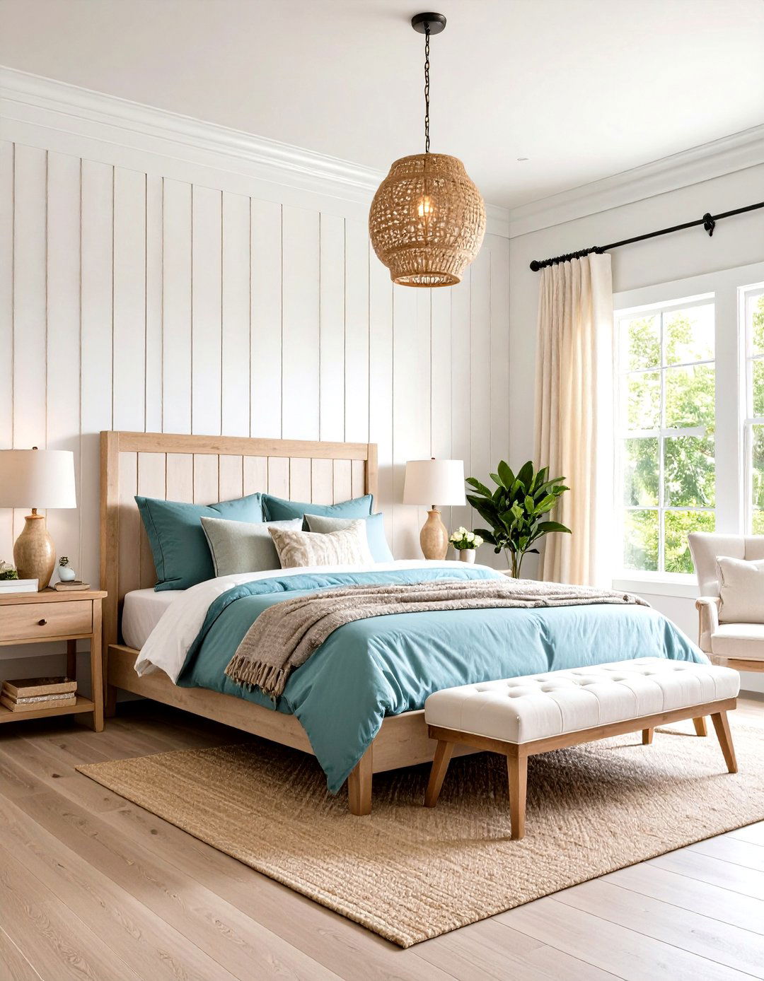 Wall Paneling or Board and Batten - 30 pottery barn bedroom ideas