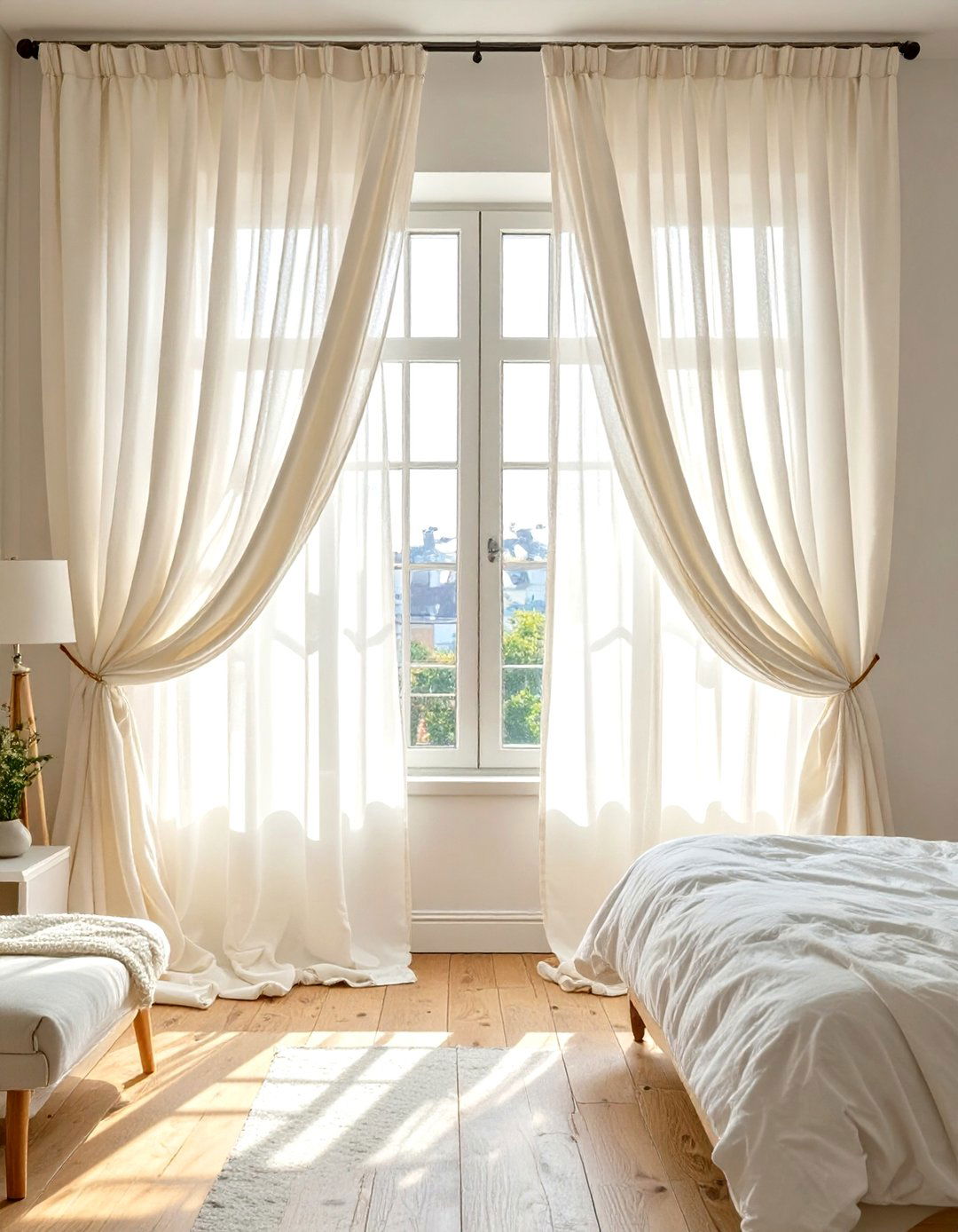 Wall to Wall Curtains for Tiny Bedrooms - 30 tiny bedroom ideas