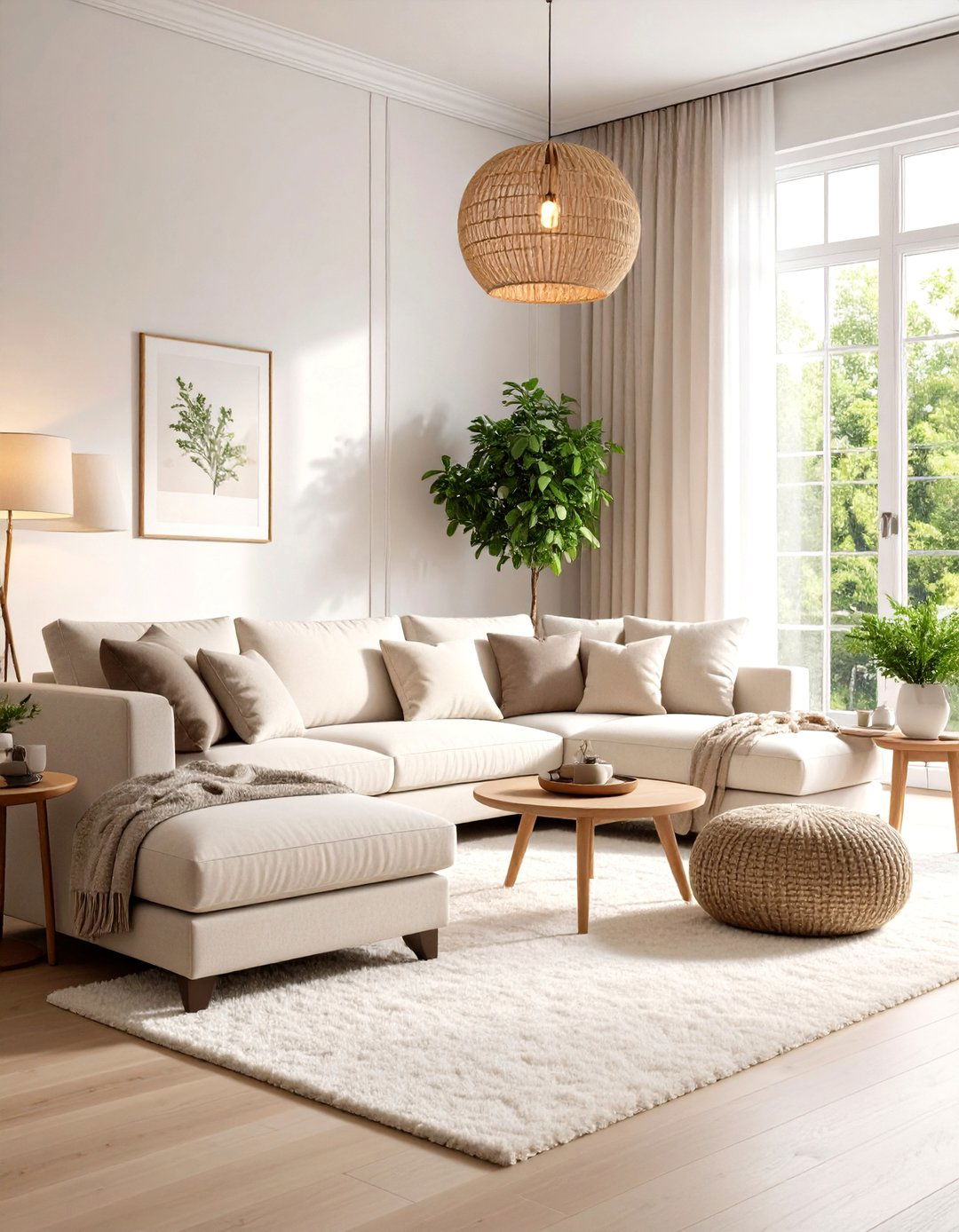 Wall to Wall Plush Carpeting - 30 living room floor ideas