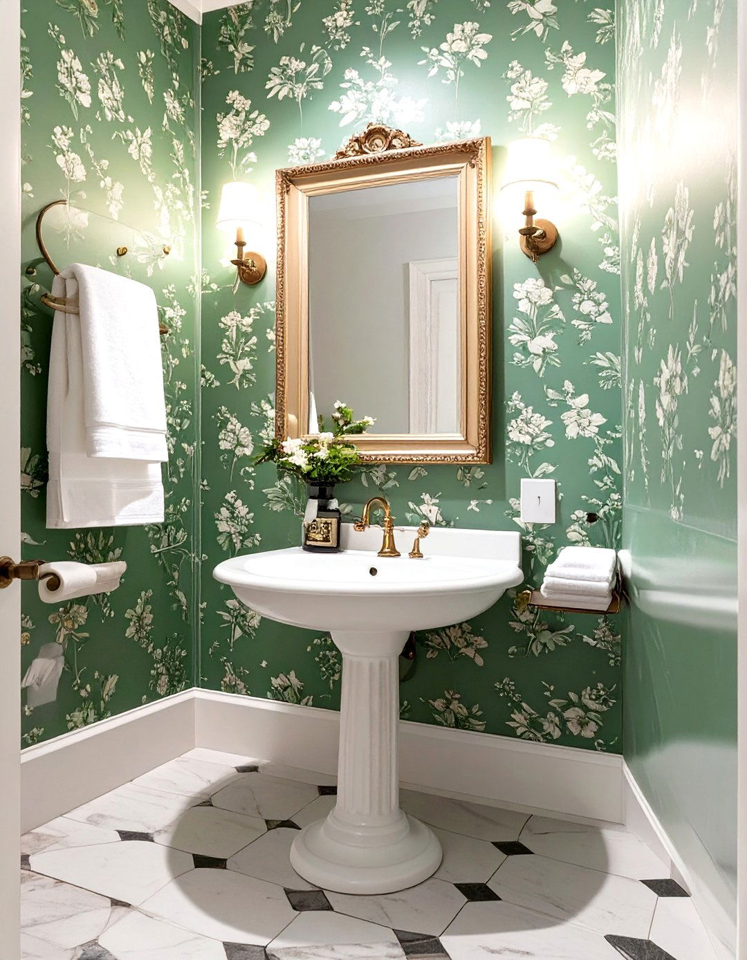 Wallpaper with Traditional Prints - 30 traditional home design ideas