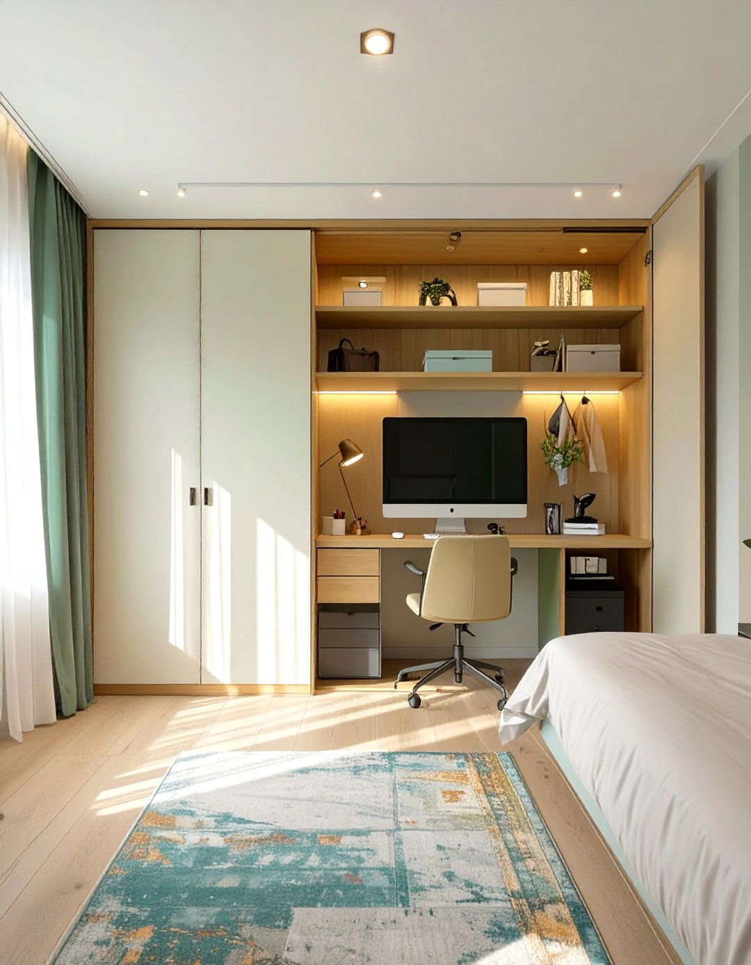 Wardrobe Turned Office Small Home Office Design - 30 small home office design ideas