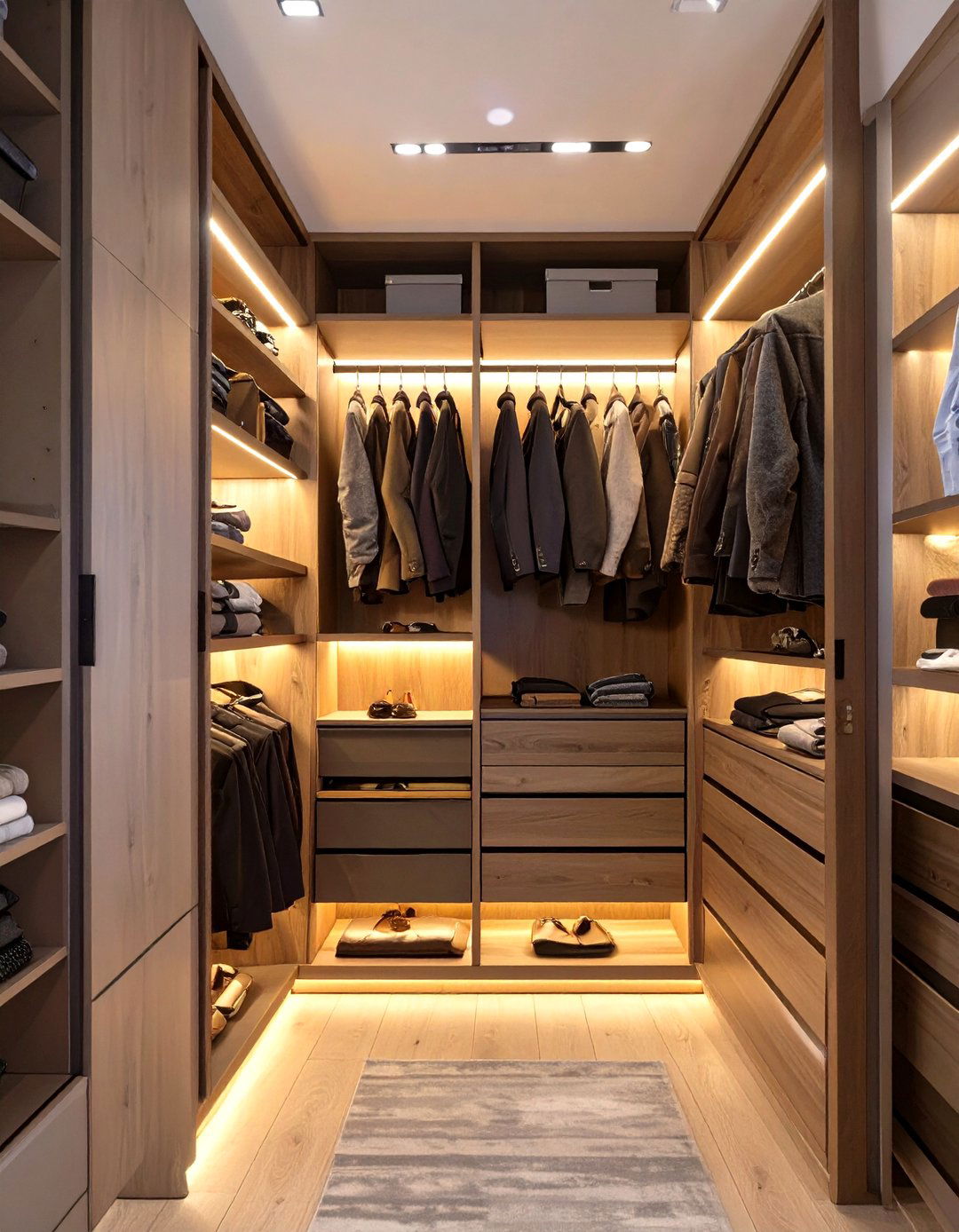 Wardrobe with Integrated LED Lighting - 30 modern wardrobe design ideas