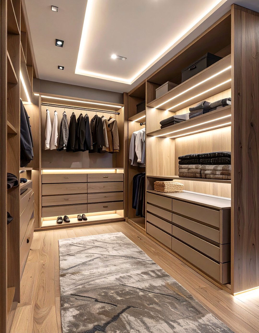 Wardrobe with Integrated LED Lighting - 30 bedroom wardrobe design ideas