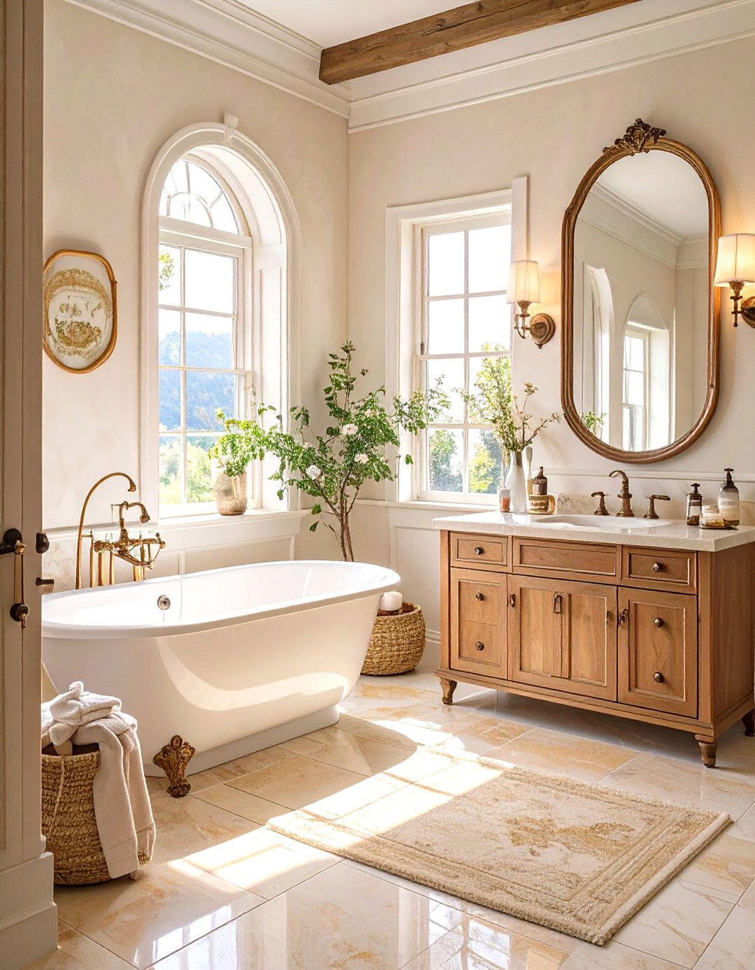 Warm Cream Bathroom - 30 bathroom paint ideas