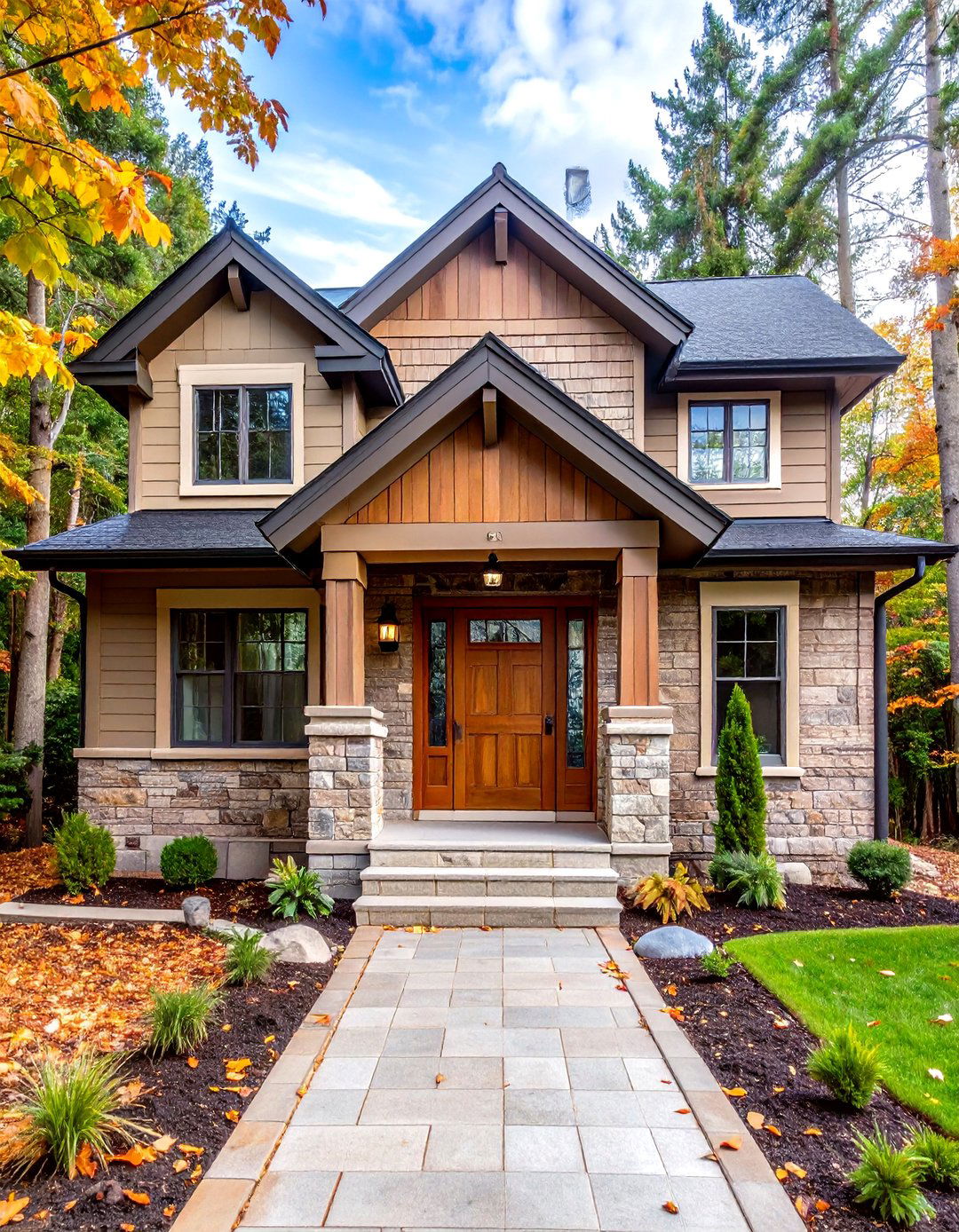 Warm Greige Painted Brick Homes - 30 exterior brick paint color ideas