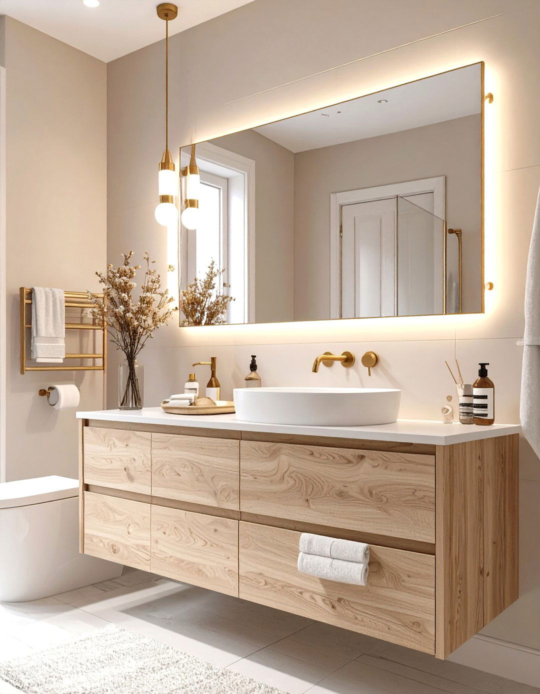 Warm Neutrals Bathroom - 30 bathroom remodel ideas 2022