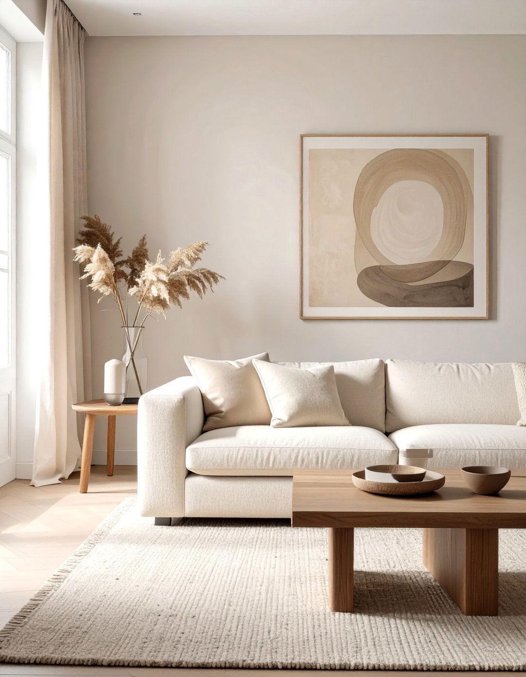 Warm Neutrals Minimalist Living Room - 30 ai minimalist living room ideas