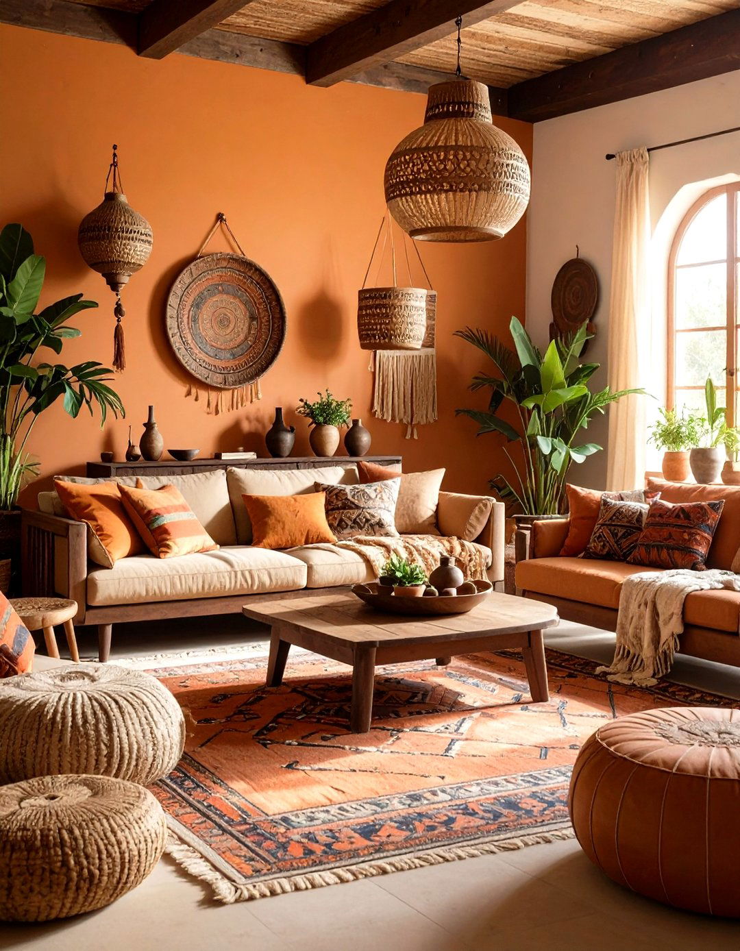 Warm Ochre Living Room - 30 living room painting ideas