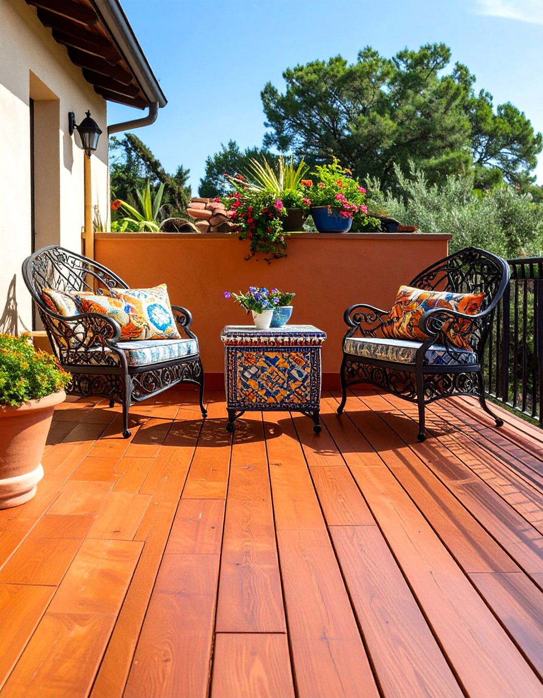 Warm Terracotta Deck Paint - 30 deck paint ideas