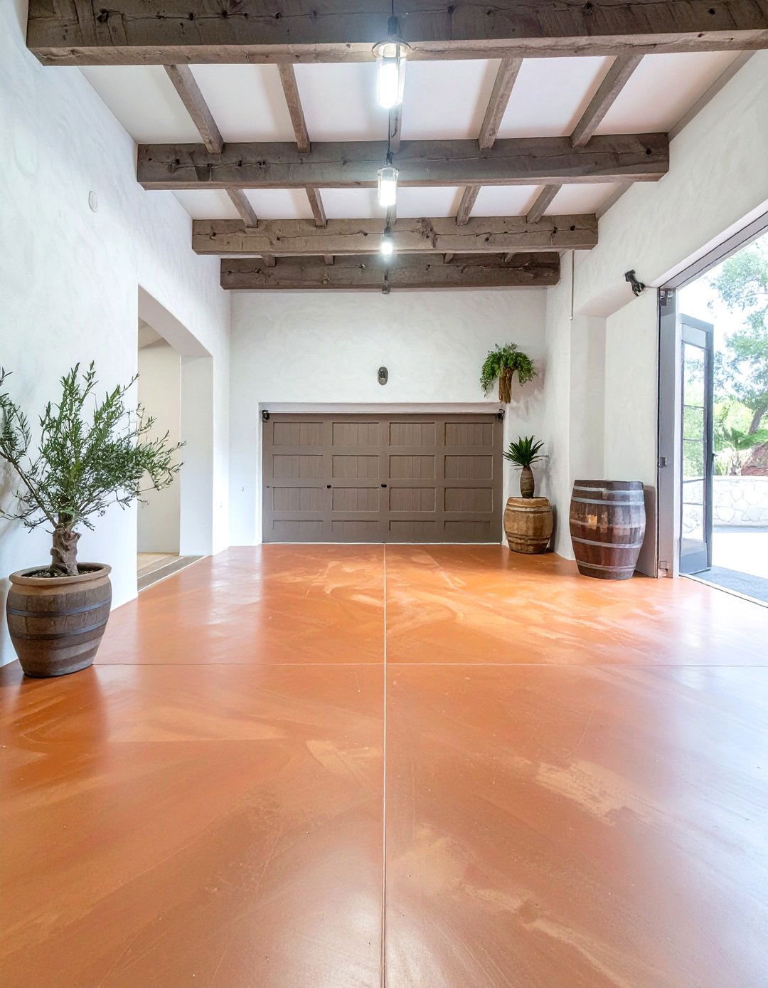 Warm Terracotta Garage Floor Paint - 30 garage floor paint ideas