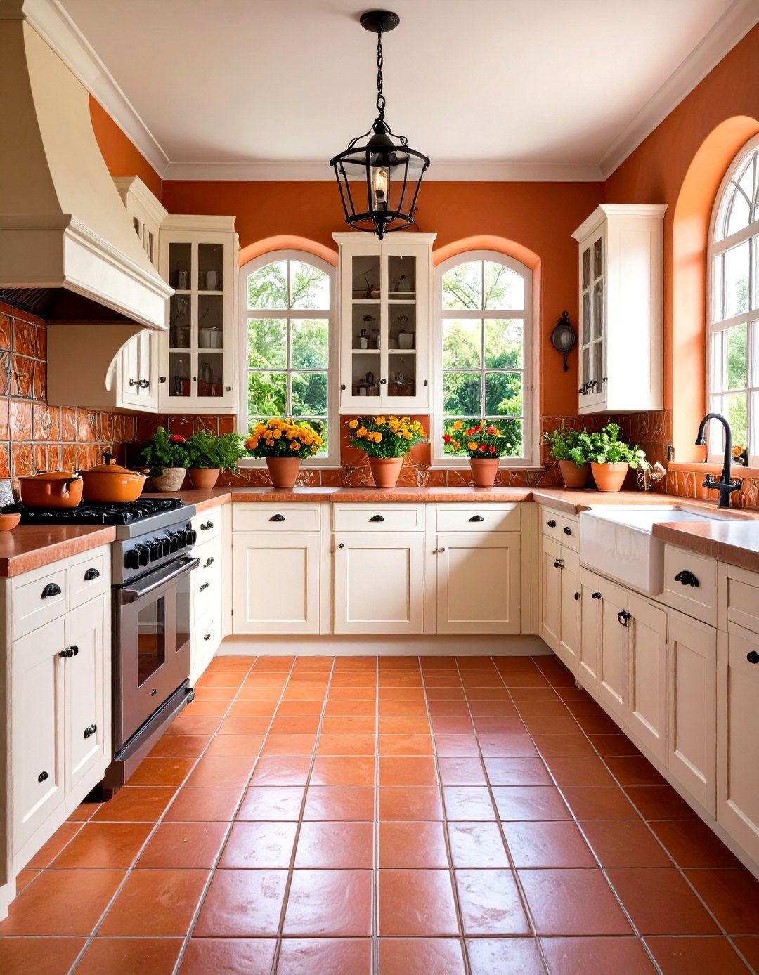 Warm Terracotta Kitchen Tones - 30 kitchen colors ideas