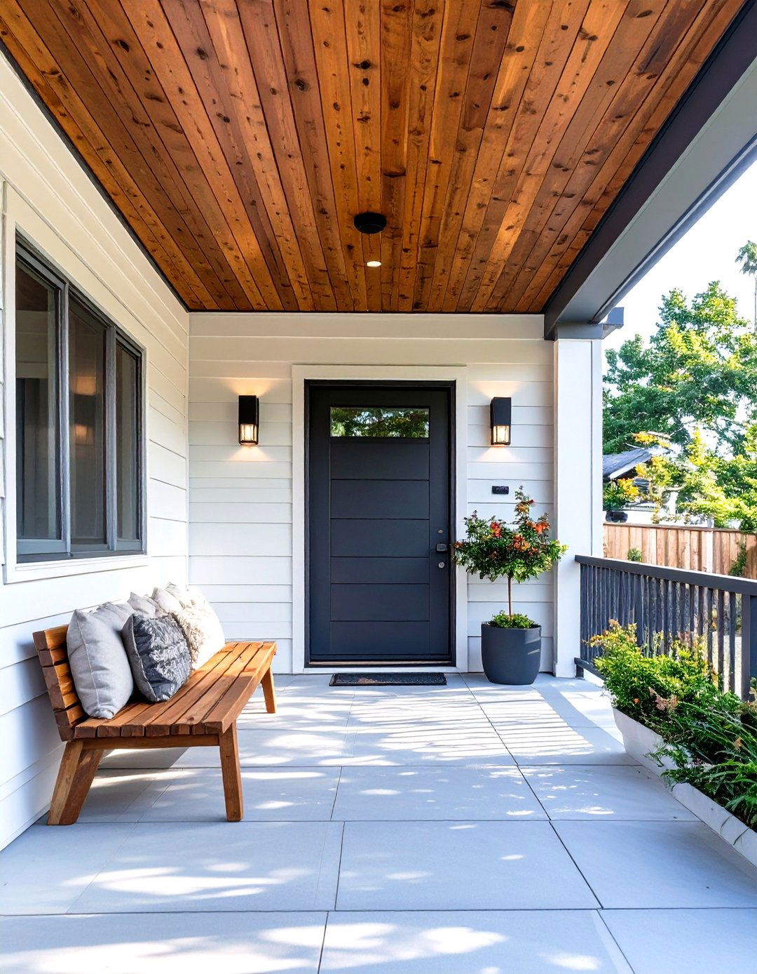 30 House Modern Front Porch Ideas for a Sleek Entrance - We Love Home Blog