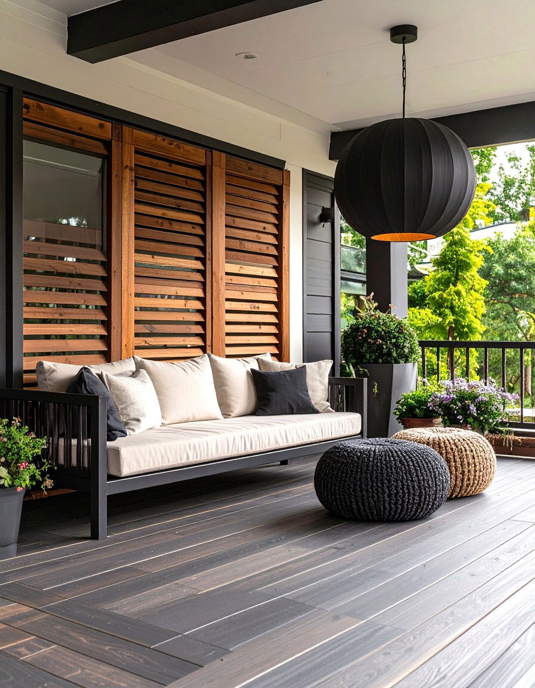 Warm Wood Accents Porch - 30 31 modern front porch ideas