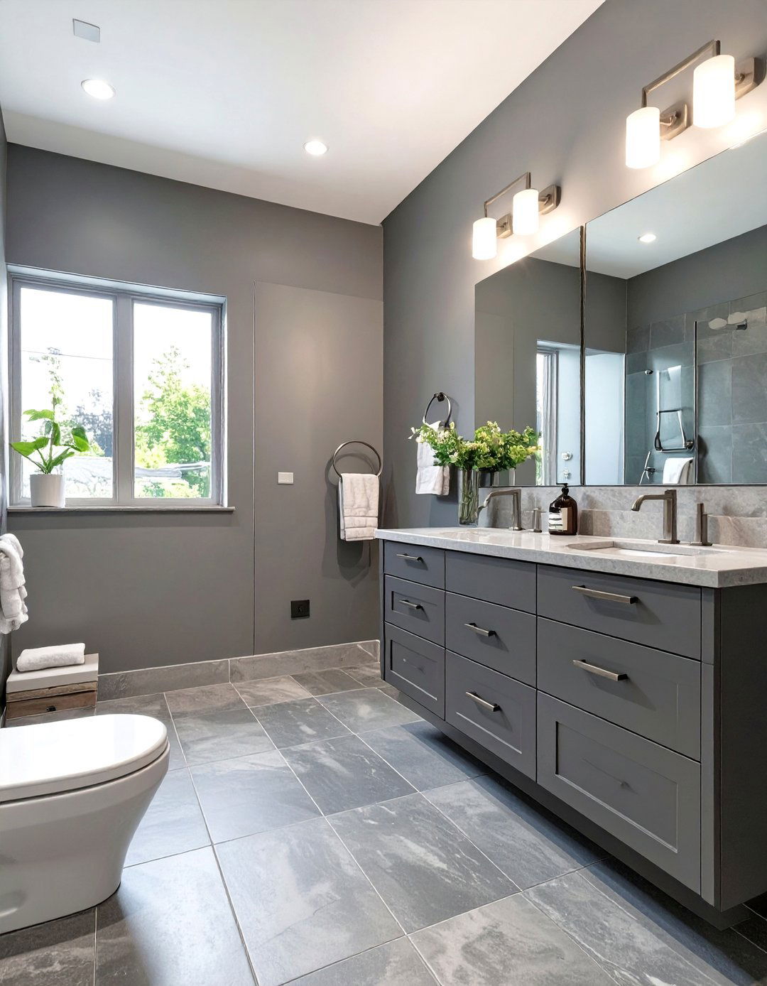 Warm Wood Tones Bathroom - 30 mens bathroom ideas