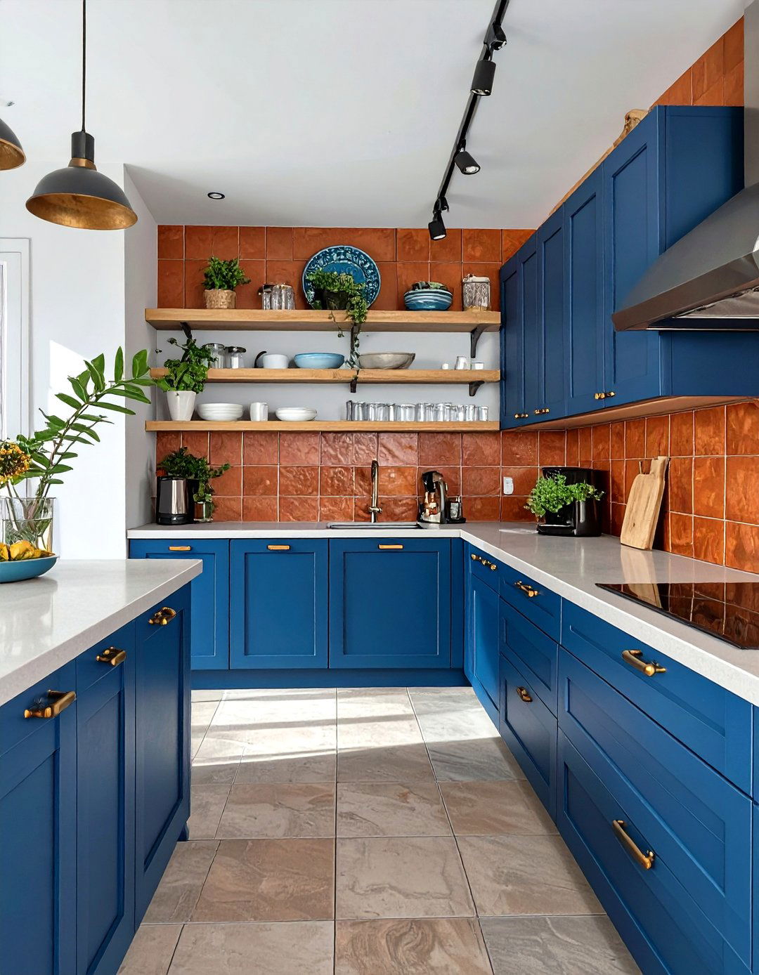 Warm and Cool Color Palette Kitchen - 30 opposition in interior design ideas