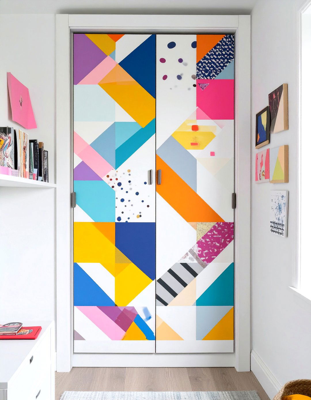 Washi Tape Patterns - 30 diy closet door ideas