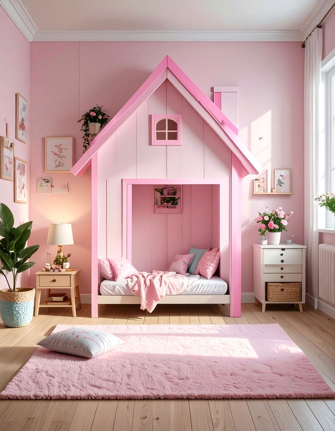 Washi Tape Wall Designs - 30 toddler girl room ideas on a budget
