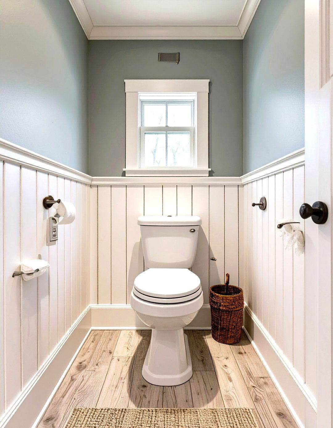 Water Closet with Beadboard Paneling - 30 water closet ideas