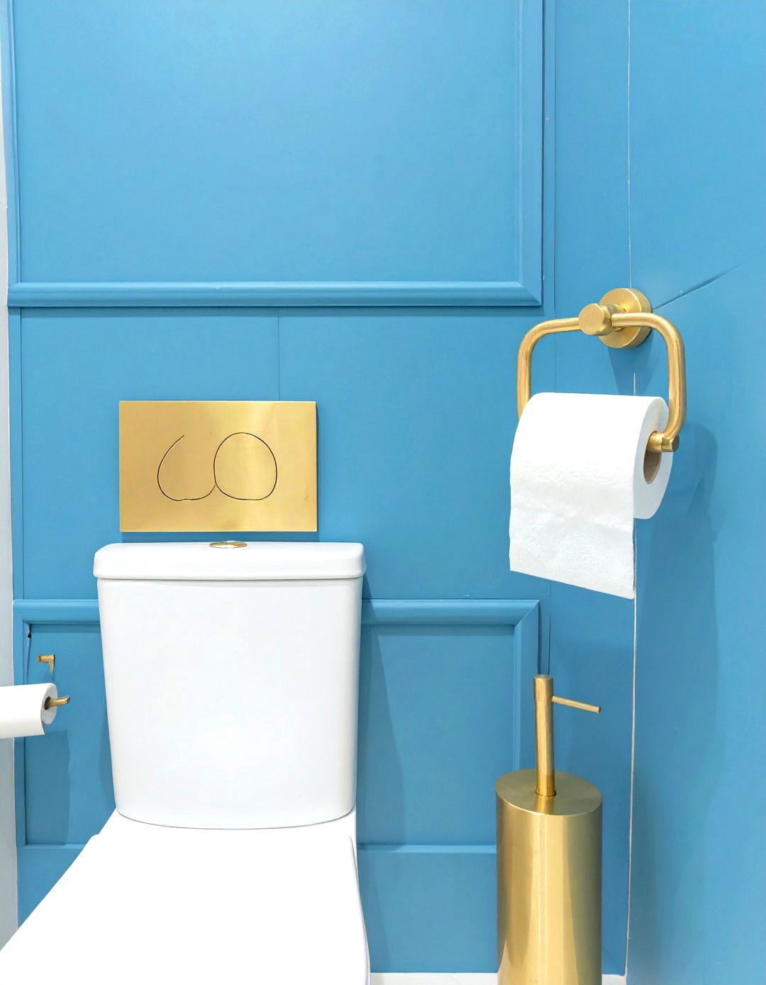 Water Closet with Brass Fixtures - 30 water closet ideas