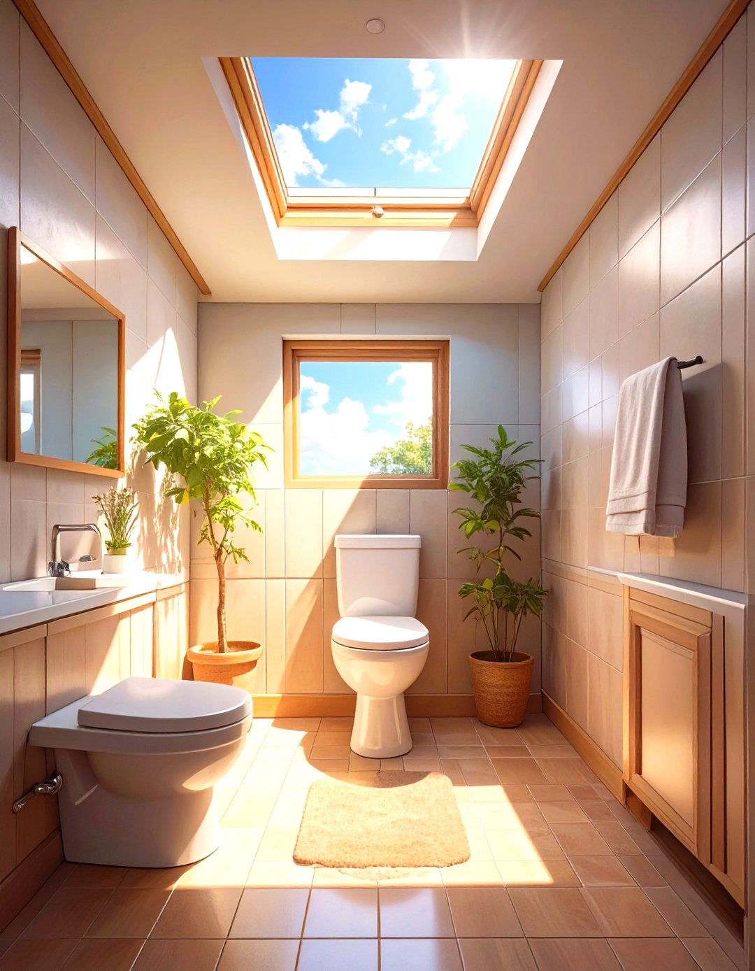 Water Closet with Skylight - 30 water closet ideas