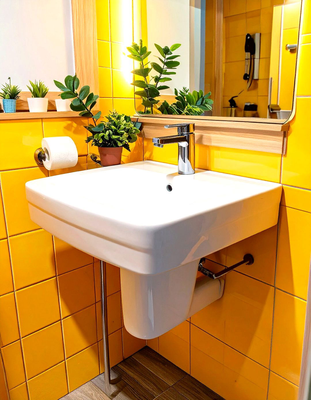 Water Closet with a Corner Sink - 30 water closet ideas