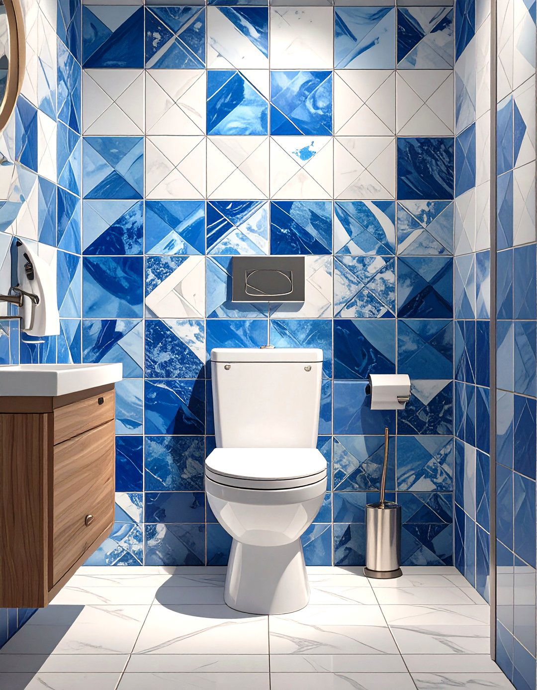Water Closet with an Accent Tile Wall - 30 water closet ideas