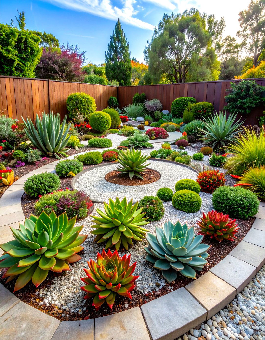 Water Wise Succulent Flower Bed Garden - 30 flower bed garden ideas