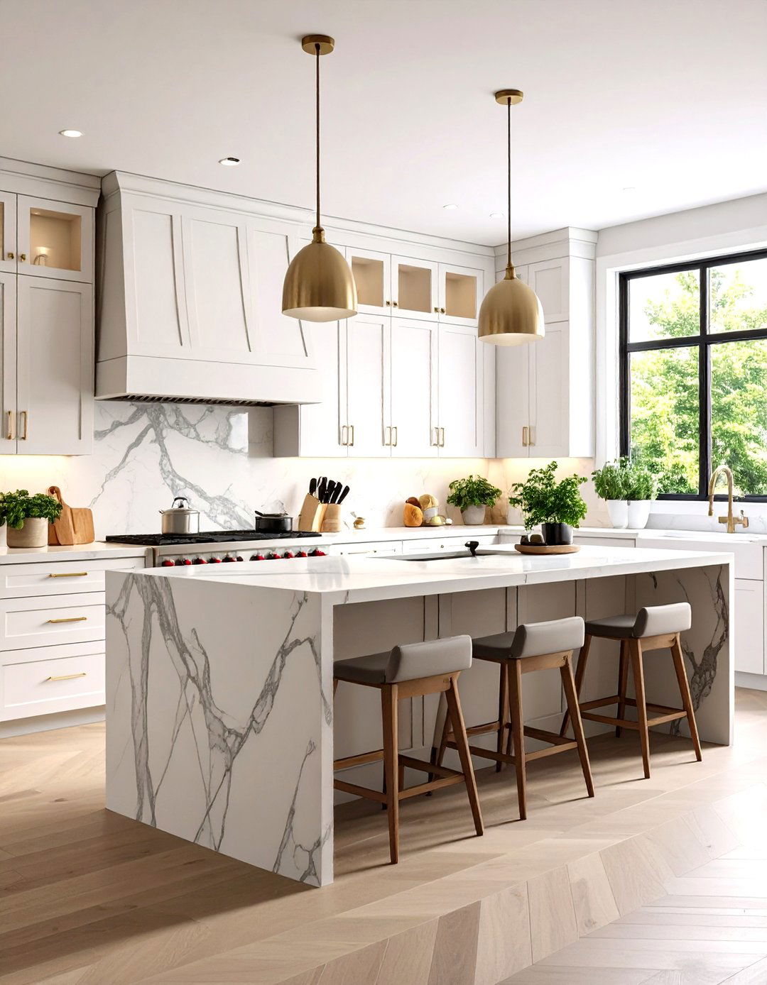 Waterfall Edge Kitchen Countertops - 30 kitchen countertop ideas