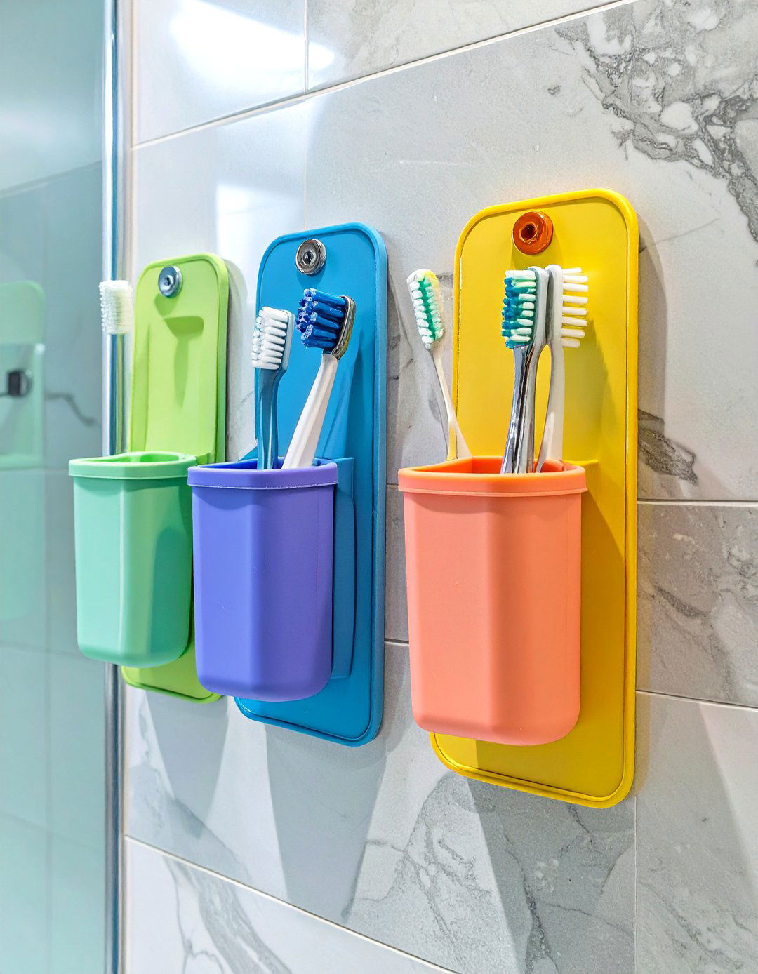 Waterproof Shower Wall Pockets - 30 shower storage ideas