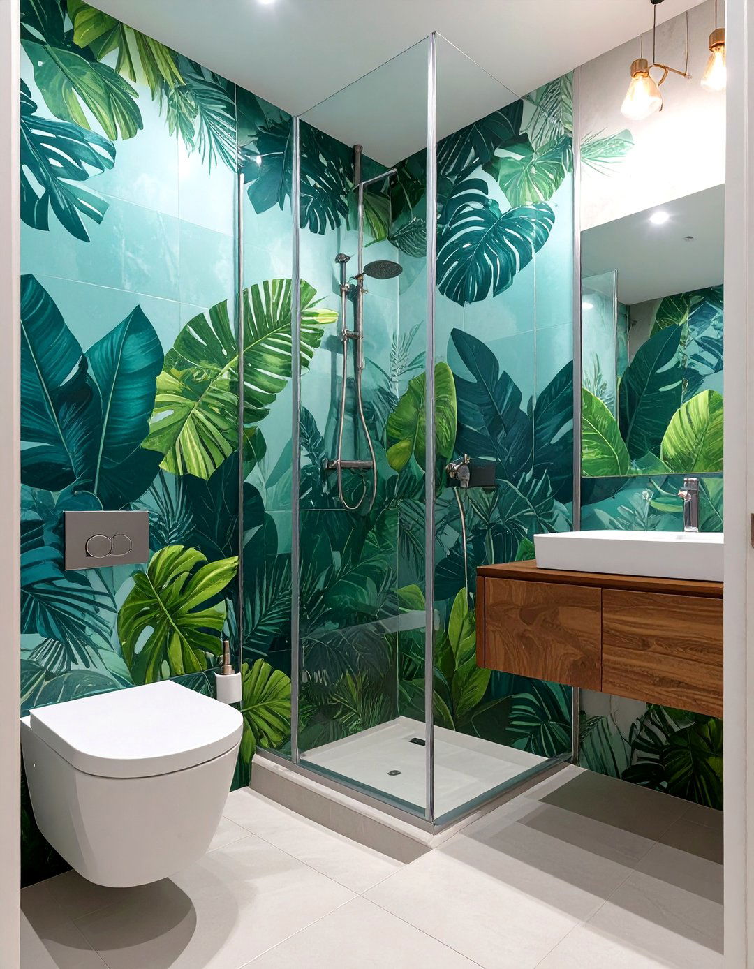 Waterproof Wallpaper Panels - 30 bathroom paneling ideas