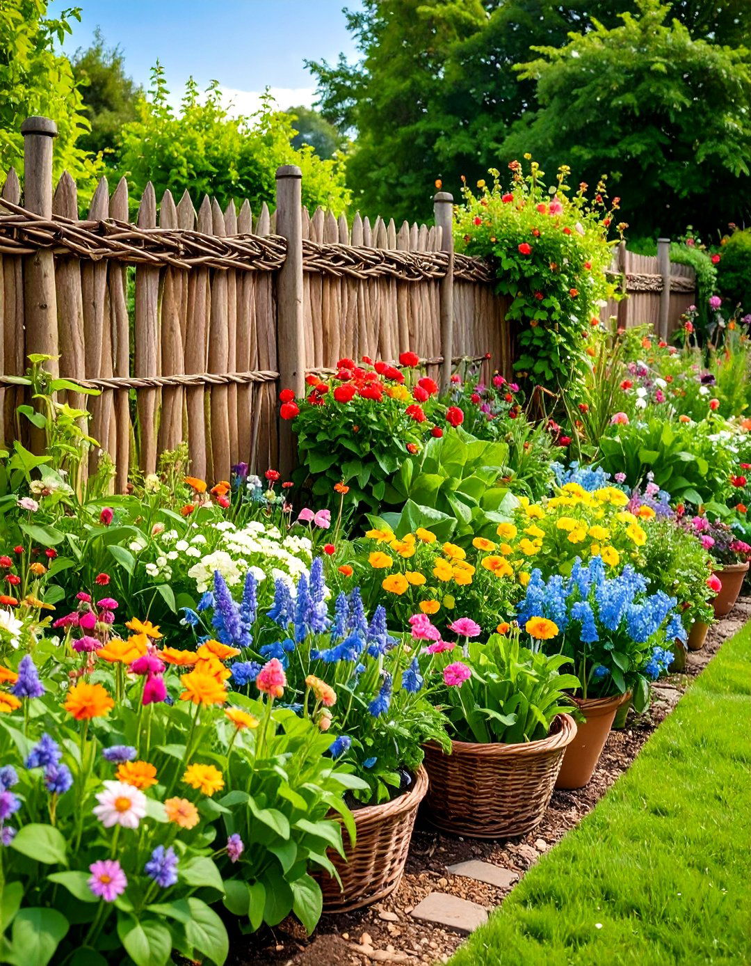 Wattle Fence Craftsmanship - 30 backyard fence ideas