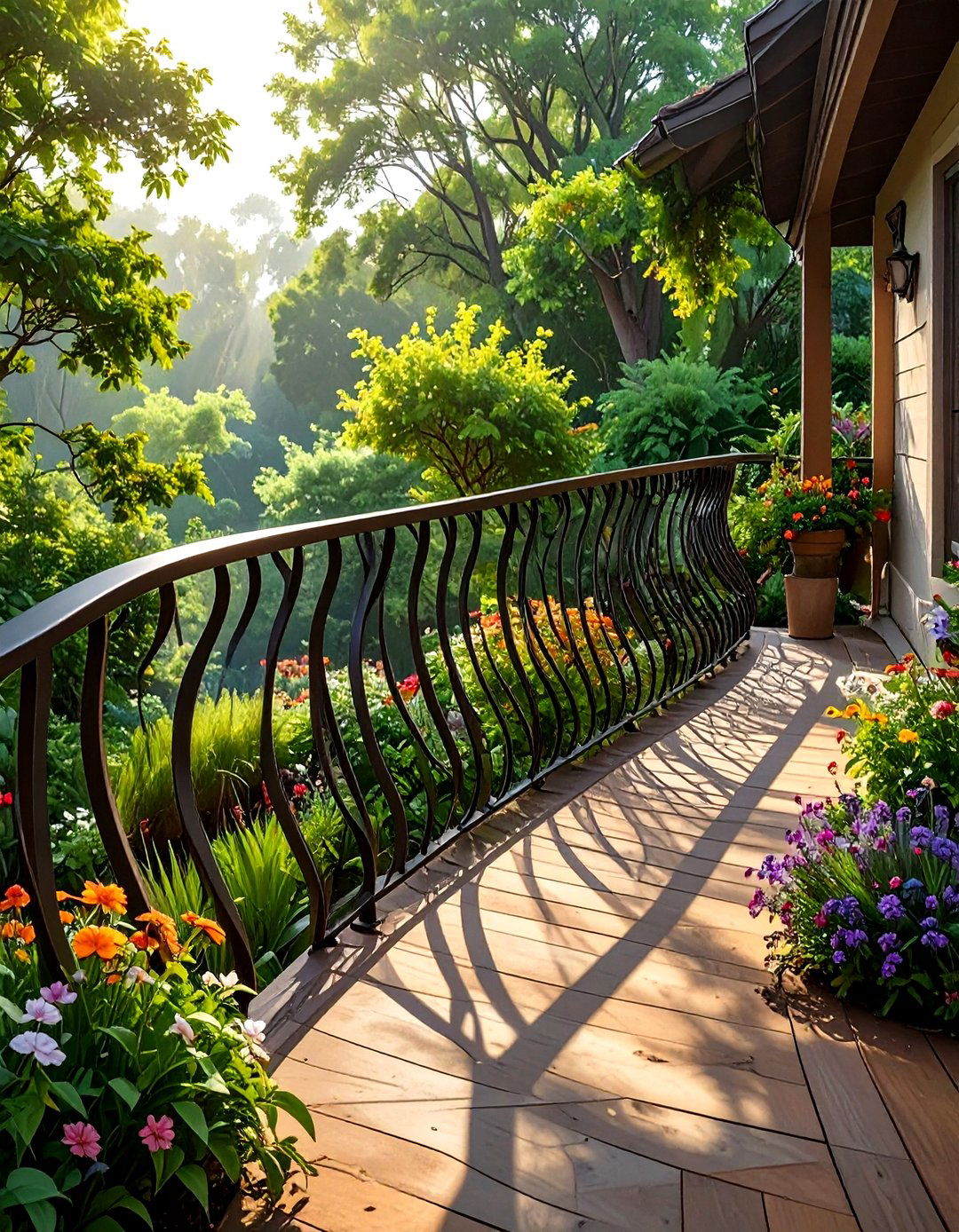 30 Durable Metal Deck Railing Ideas for Modern Patios - We Love Home Blog