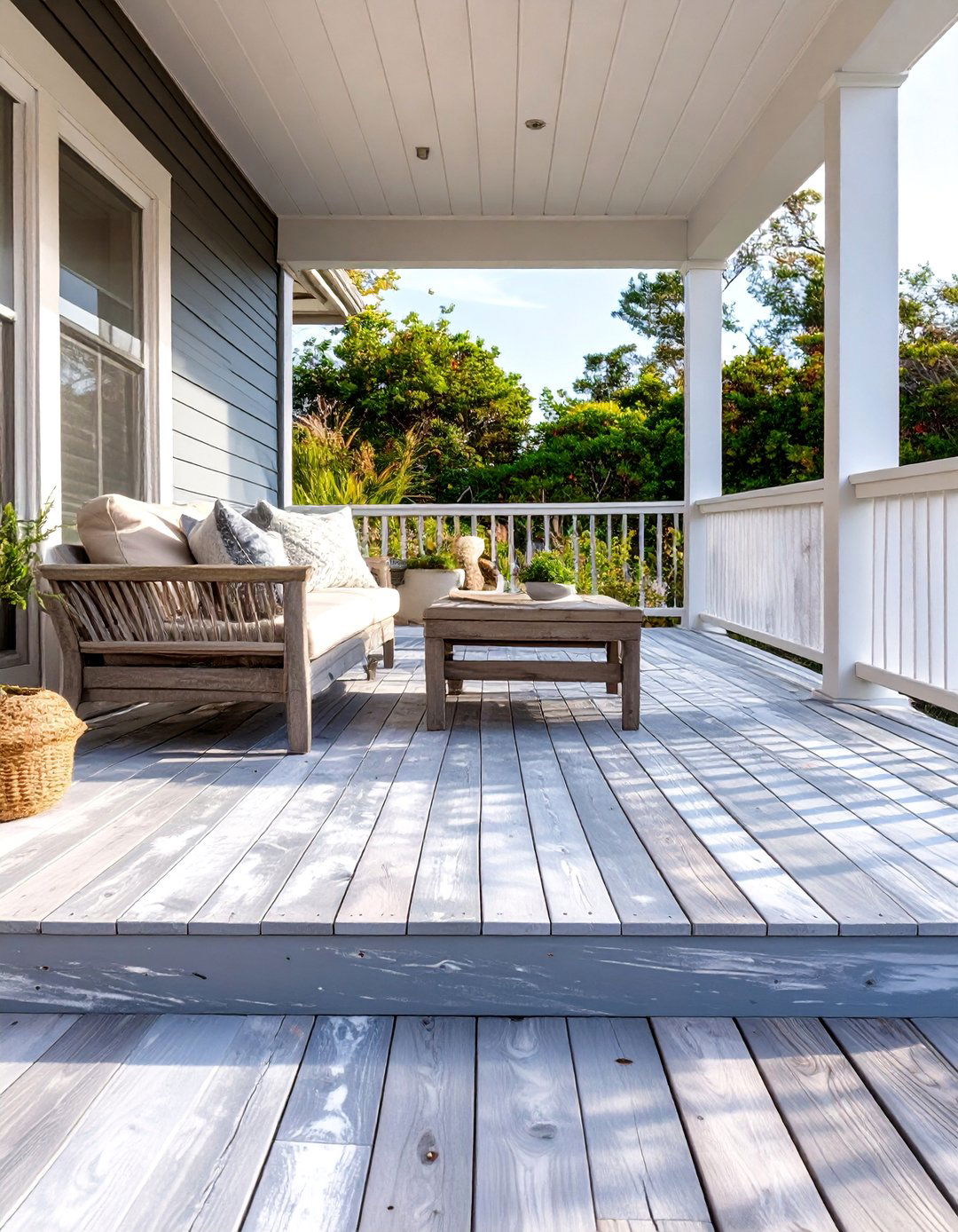 Weathered Gray Deck Stain - 30 deck paint ideas