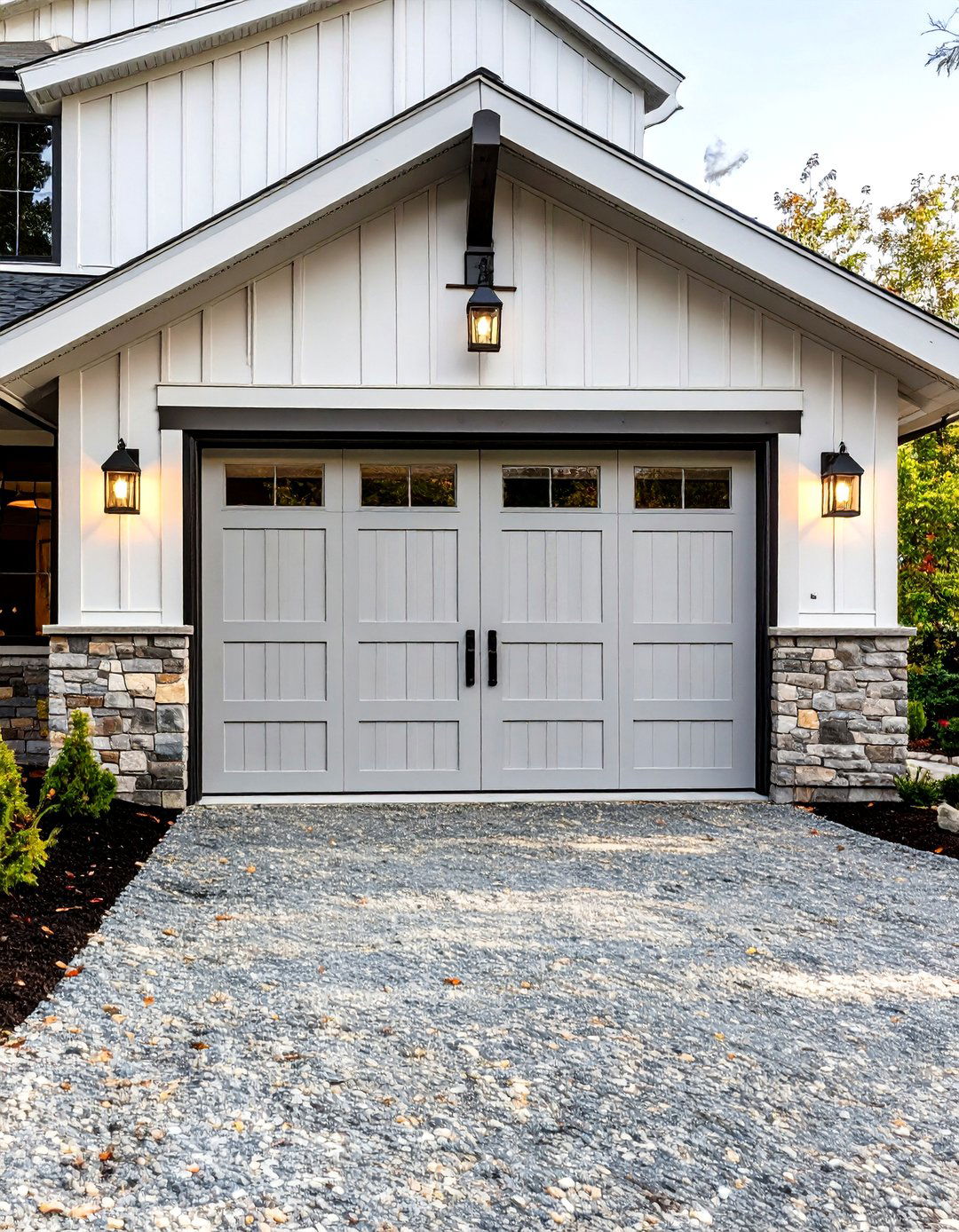 Welcoming Light Gray - 30 garage door color ideas