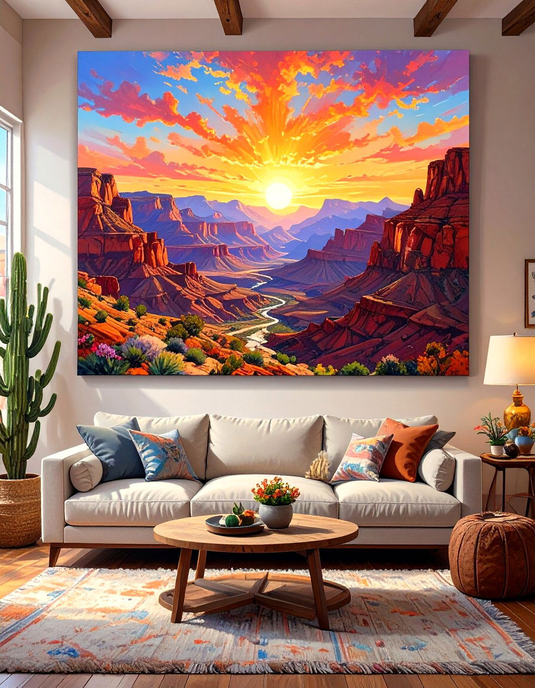 Western Landscape Oil Paintings - 30 western living room ideas