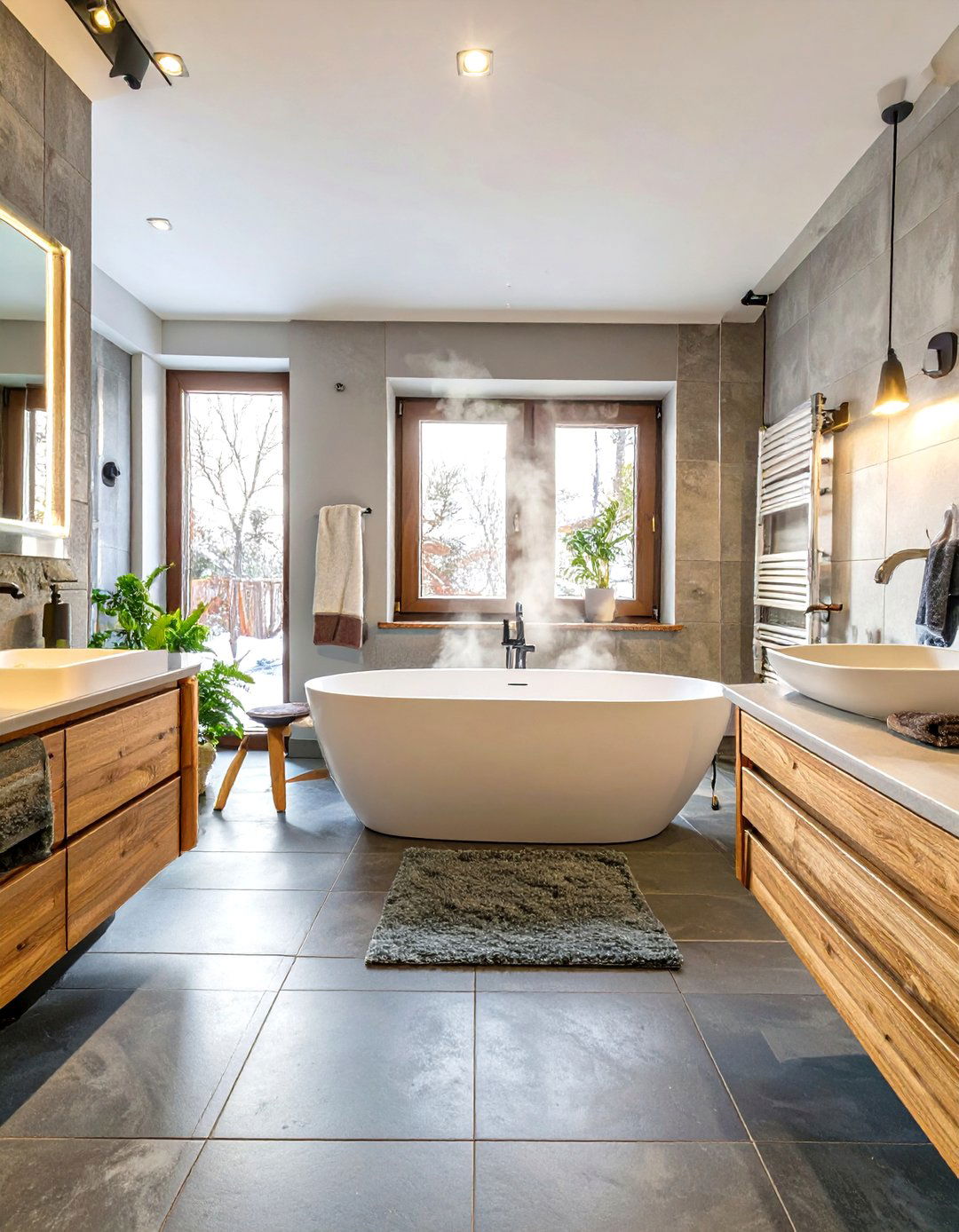 Wet Room with Underfloor Heating - 30 wet room bathroom ideas