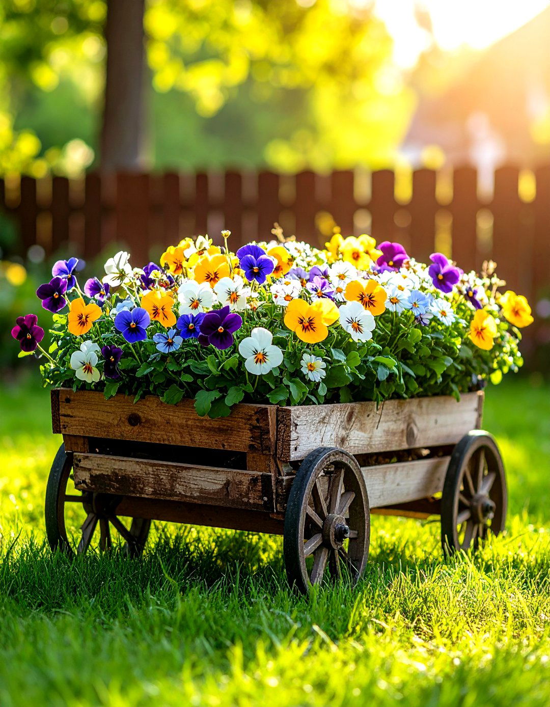 Wheelbarrow Pallet Planter - 30 pallet garden ideas
