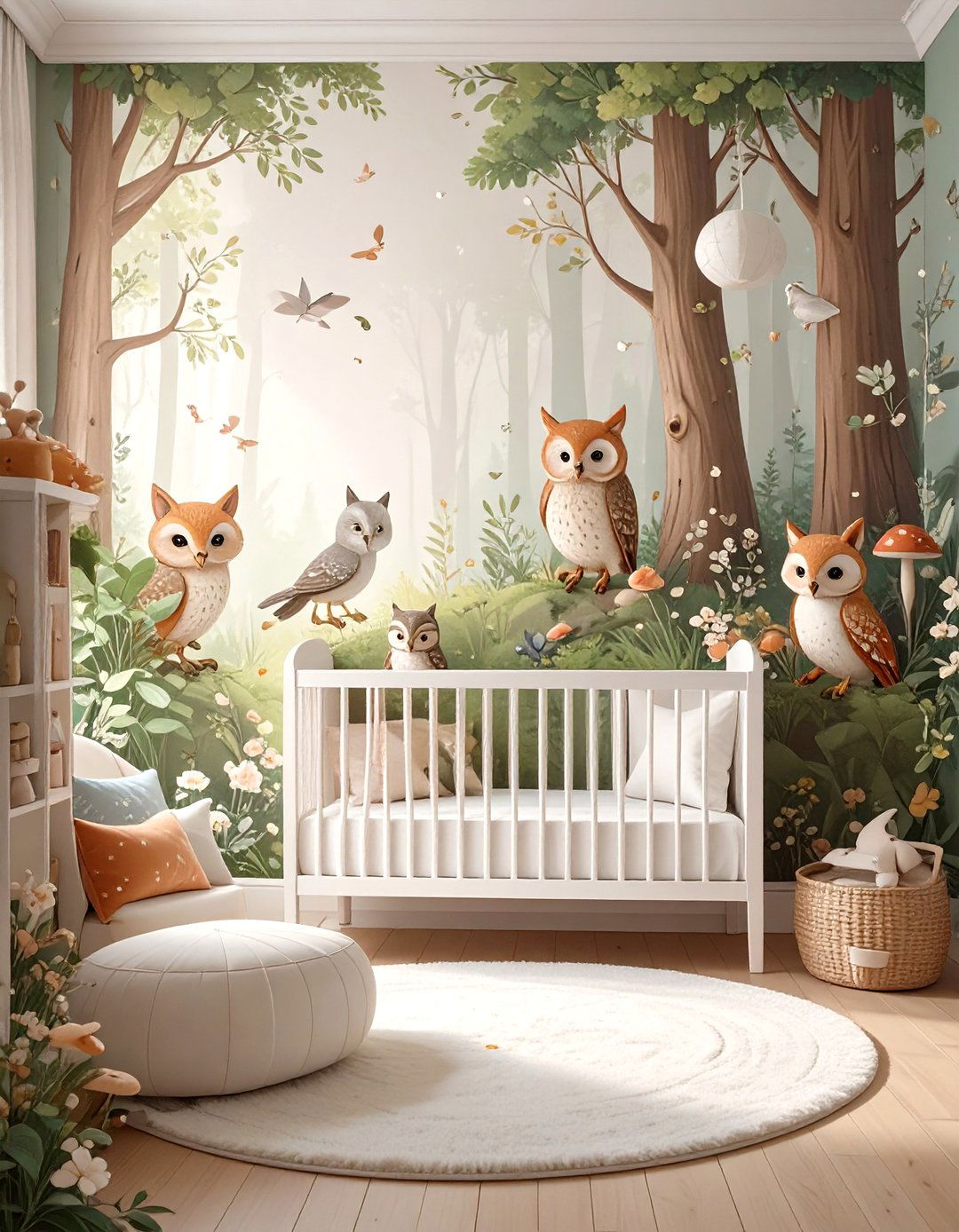 Whimsical Forest Friends Nursery - 30 baby boy nursery ideas for small rooms