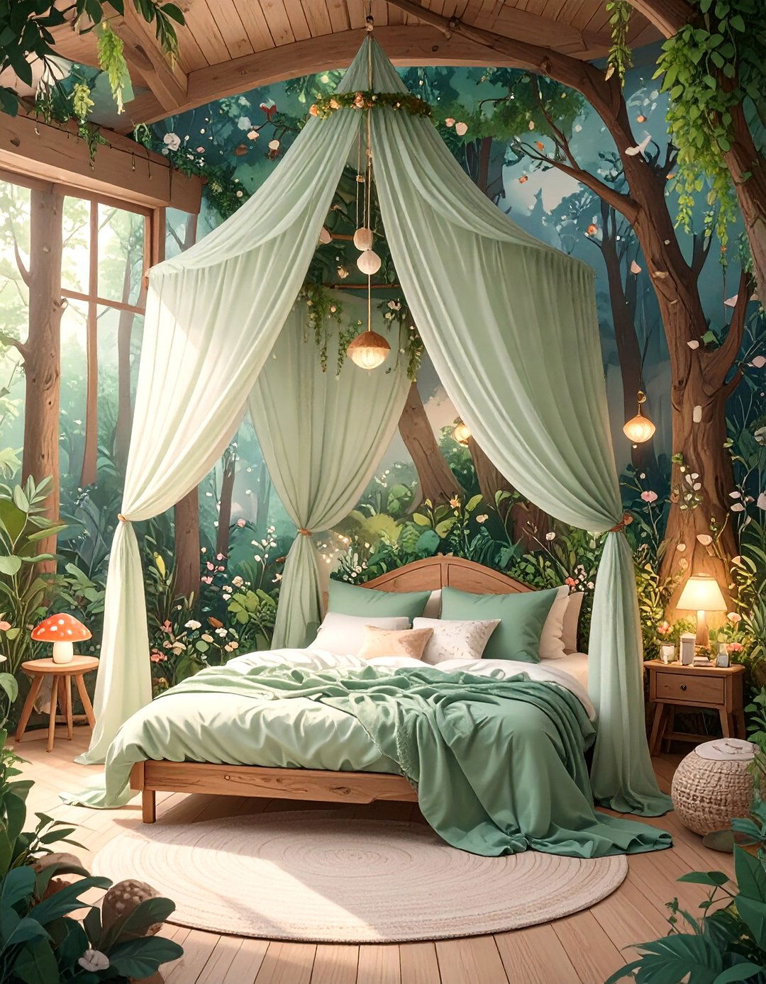 Whimsical Forest Wonderland Room - 30 cute room decor ideas