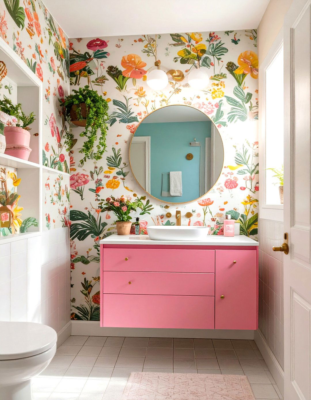 Whimsical Wonderland Half Bathroom - 30 half bathroom remodel ideas