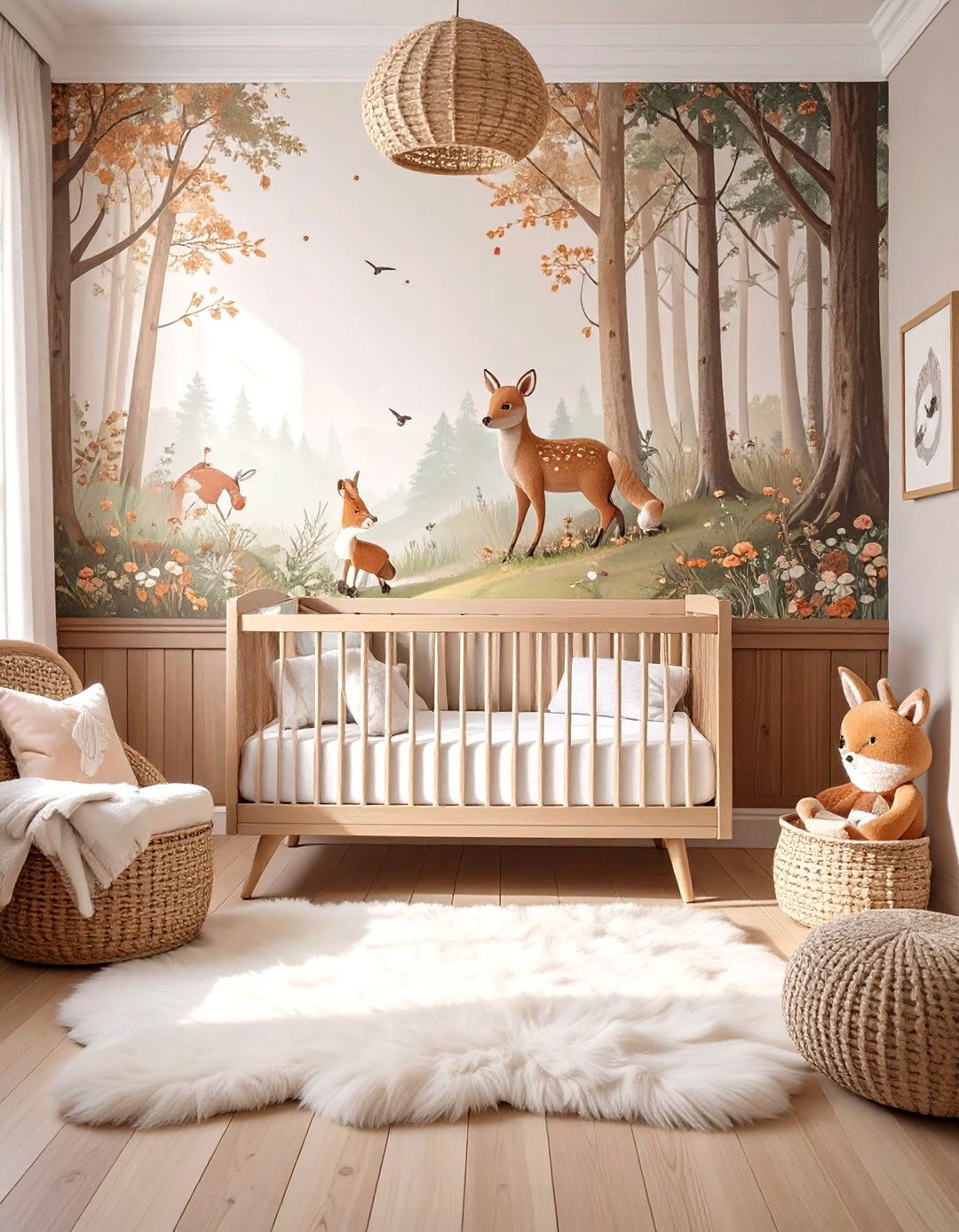 Whimsical Woodland Bedroom - 30 baby girl bedroom ideas