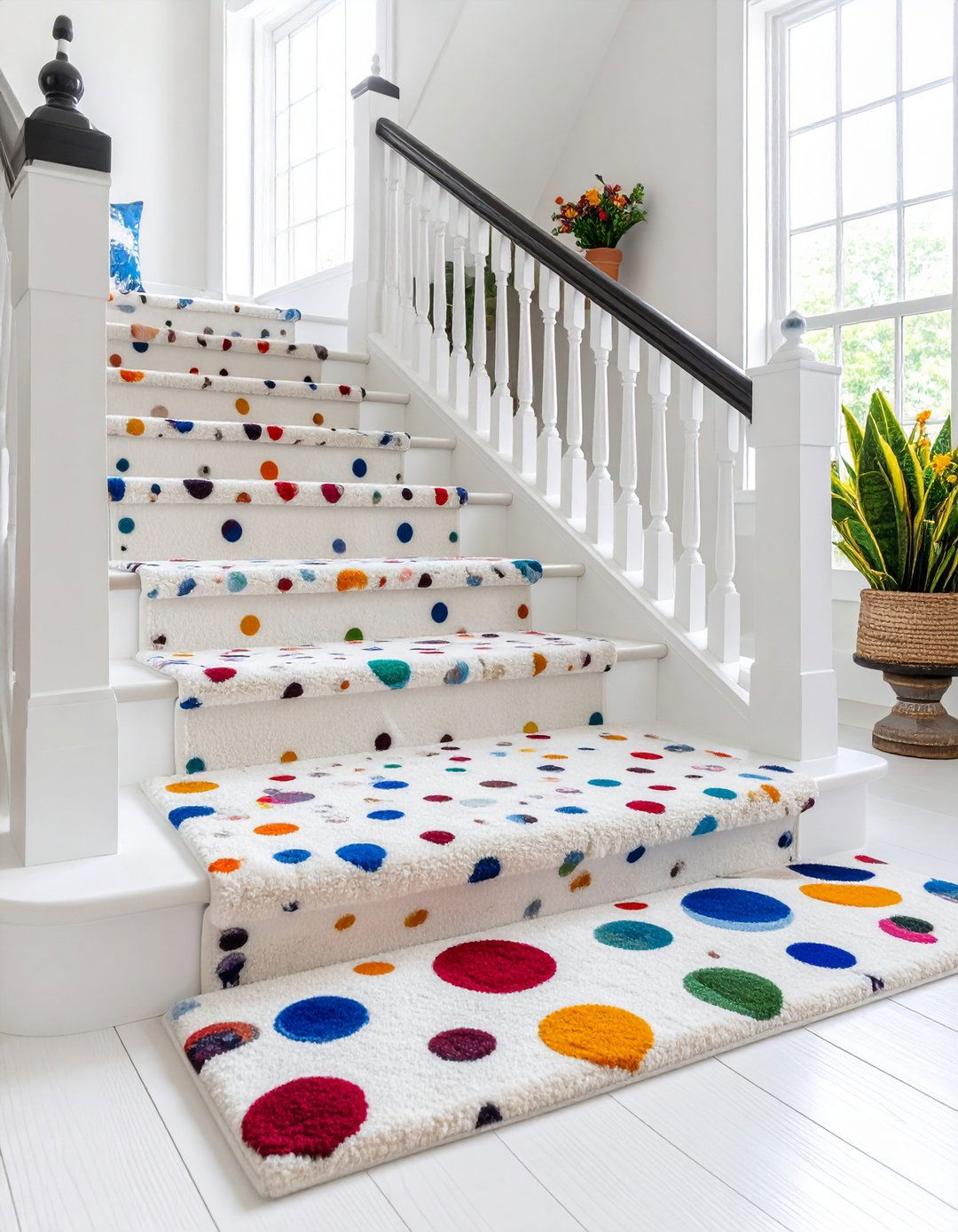 Whimsical and Playful Patterned Carpets - 30 latest carpet trends for stairs