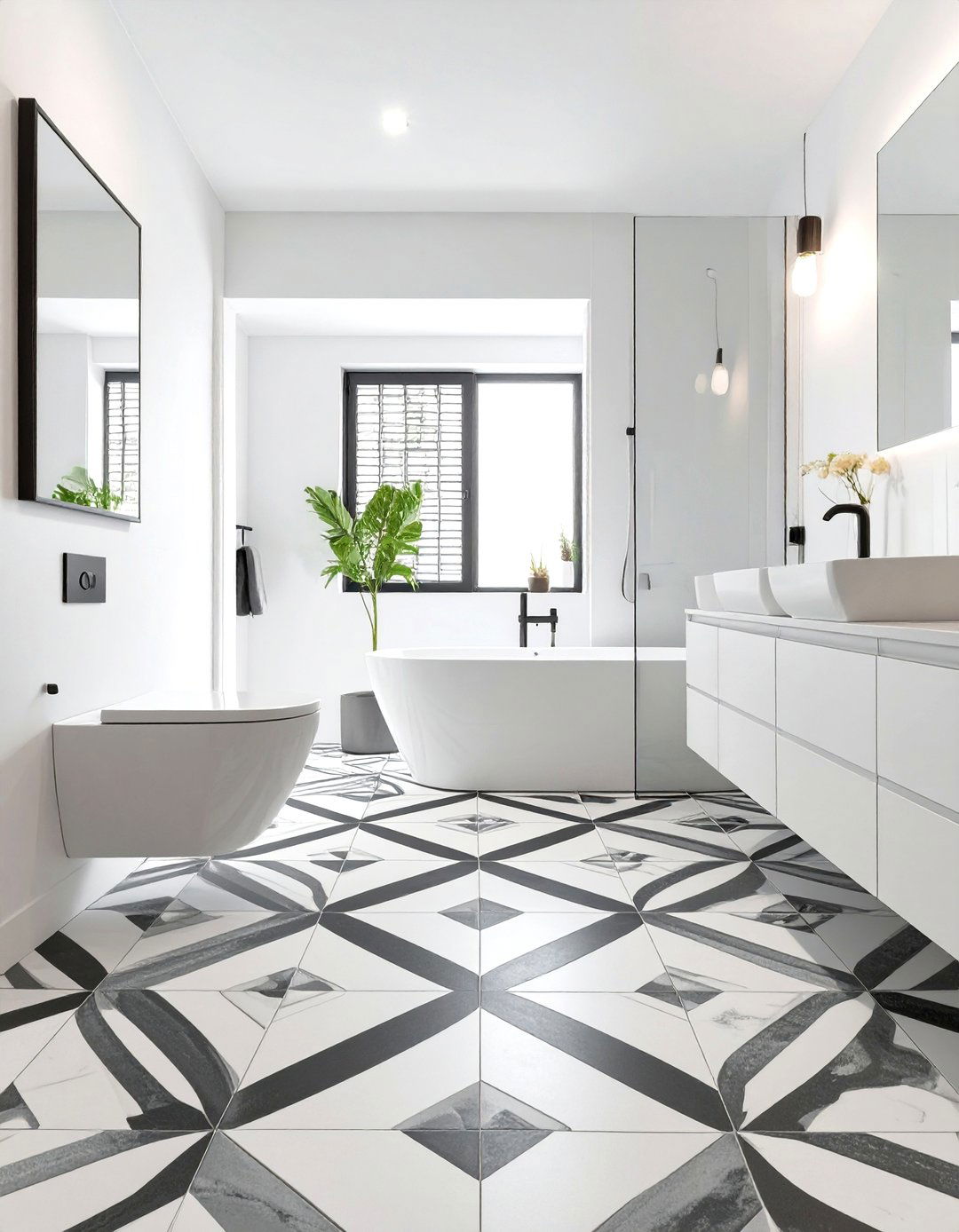30 Modern White Bathroom Ideas for a Fresh Refresh - We Love Home Blog