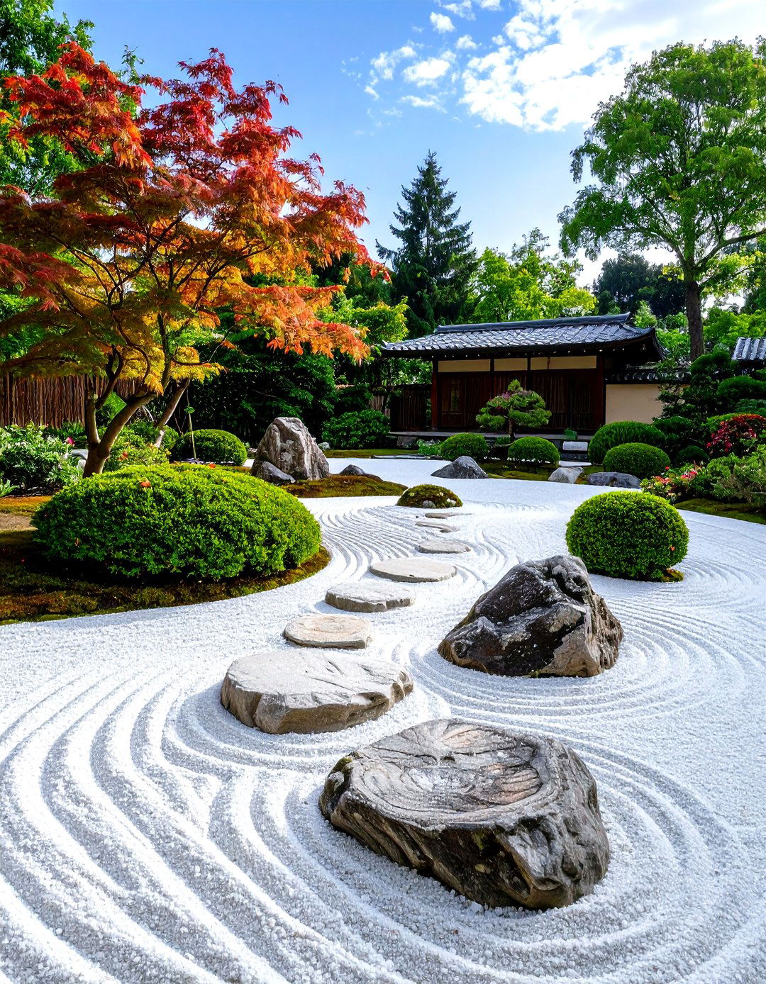 White Marble Chip Rock Garden - 30 rock garden designs
