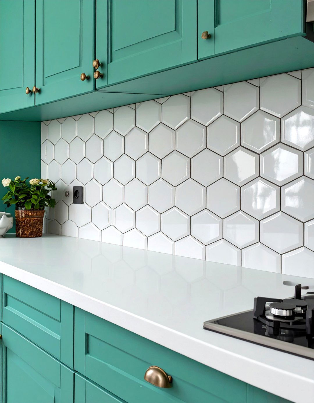 White Penny Tile Backsplash - 30 white backsplash ideas