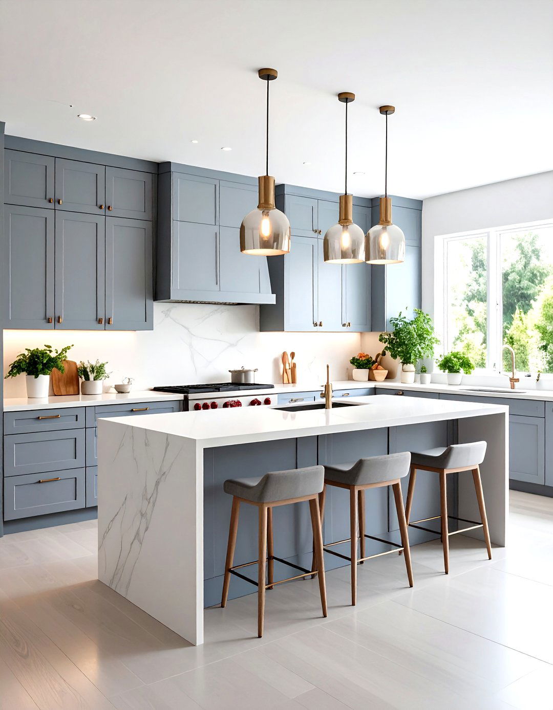 White Quartz Kitchen Counter - 30 kitchen counter ideas