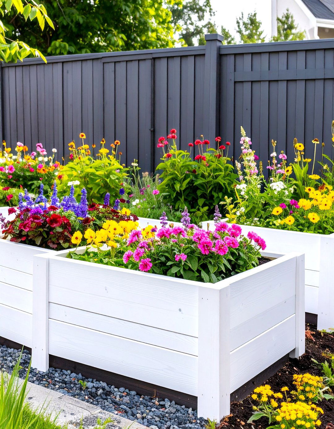 White Raised Garden Beds - 30 modern raised garden bed ideas