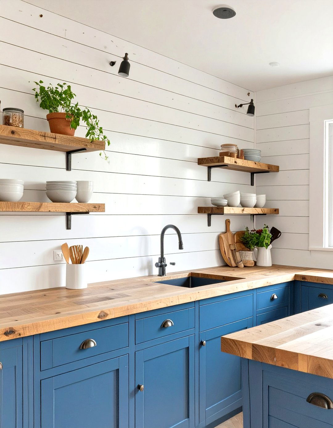 White Shiplap Backsplash - 30 white kitchen backsplash ideas