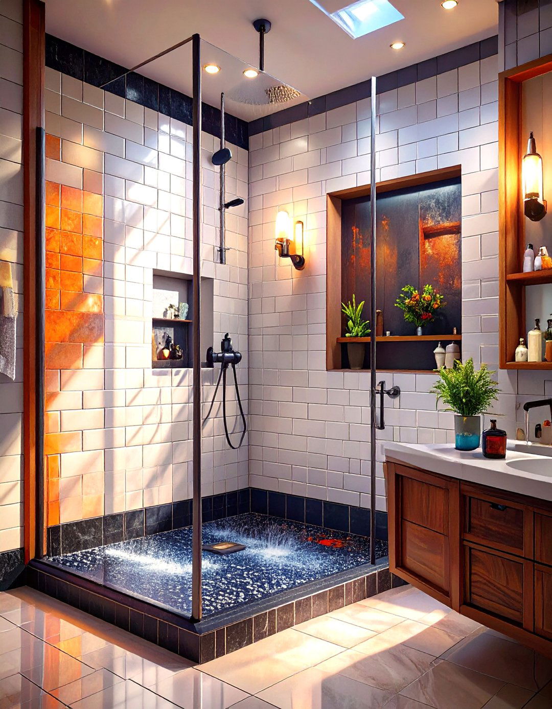 White Subway Tile With Dark Grout - 30 timeless bathroom design ideas