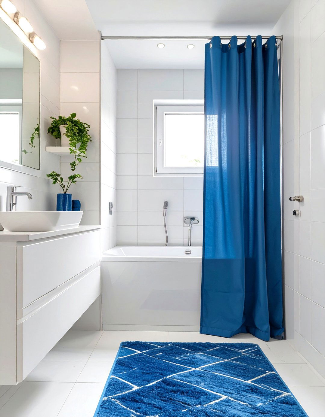 White Textured Wallpaper - 30 small white bathroom ideas